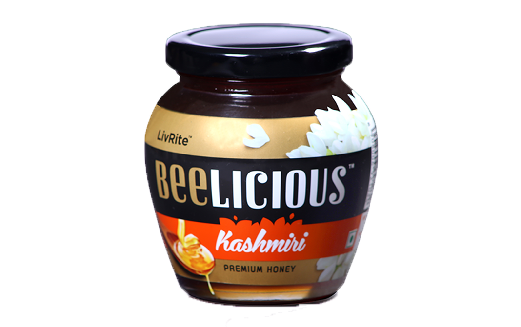 LivRite Beelicious Kashmiri Honey    Glass Jar  250 grams